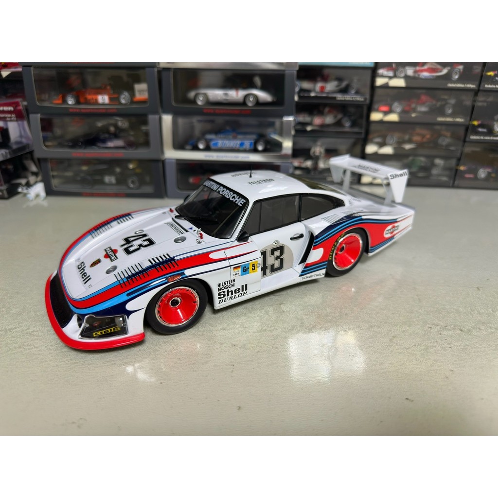 Solido/Solido 1/18 Porsche Porsche 935 Mobydick 1978 Raman รุ่นบรรจุภัณฑ์เดิม ลักษณะเป็นแสดง ไฟท้ายข