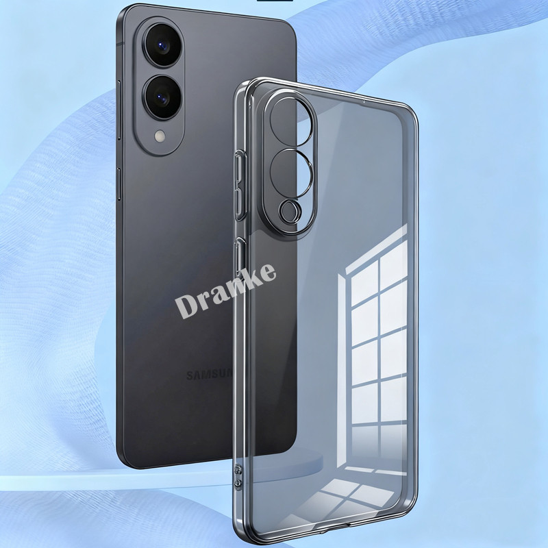 สําหรับ Samsung Galaxy S25 Edge 6.7 นิ้ว SM-S937U S937B S9370 Silky Smooth Soft Smoky สีดําโปร่งแสงซ