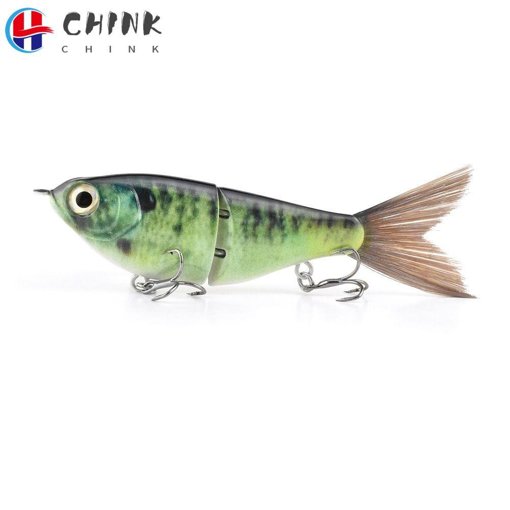 CHINK Bass Lure, Joint Design Hard Baits Trout Wobbler, Professional Grade Style Glide Action Wobble