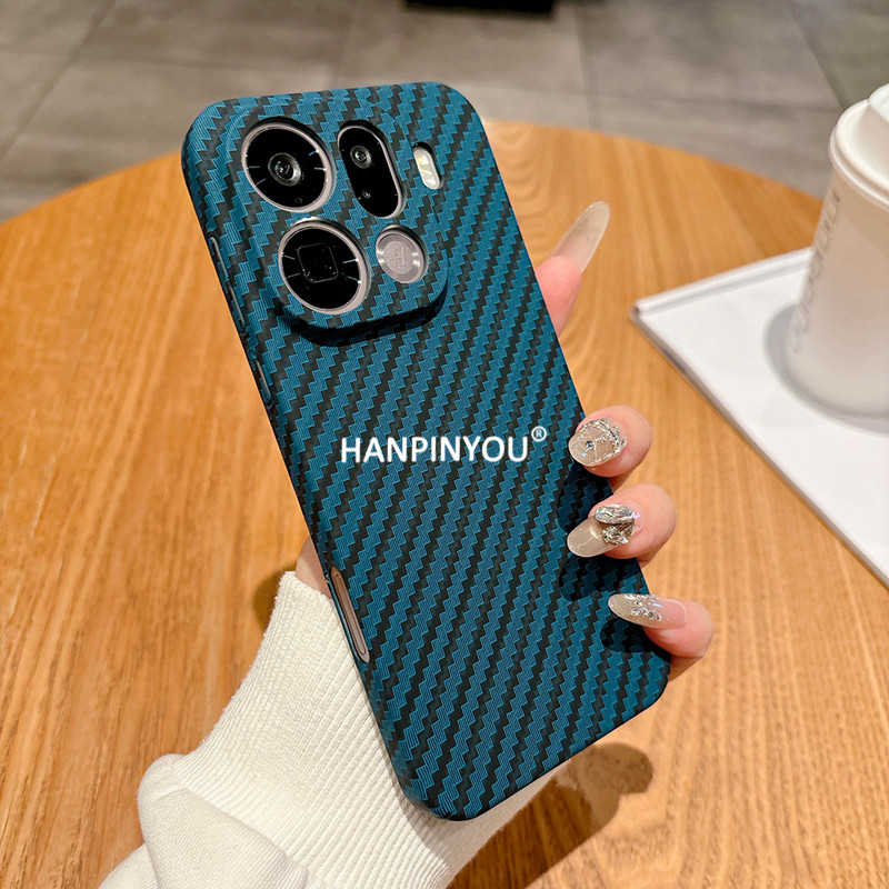 สําหรับ OPPO ค้นหา X9 Pro X8 Pro X7 Ultra X8s Plus Ultra Thin คาร์บอนไฟเบอร์ Matte PC กรณีป้องกันลายนิ้วมือ Hard กลับกล้อง Protector เคสกันกระแทก