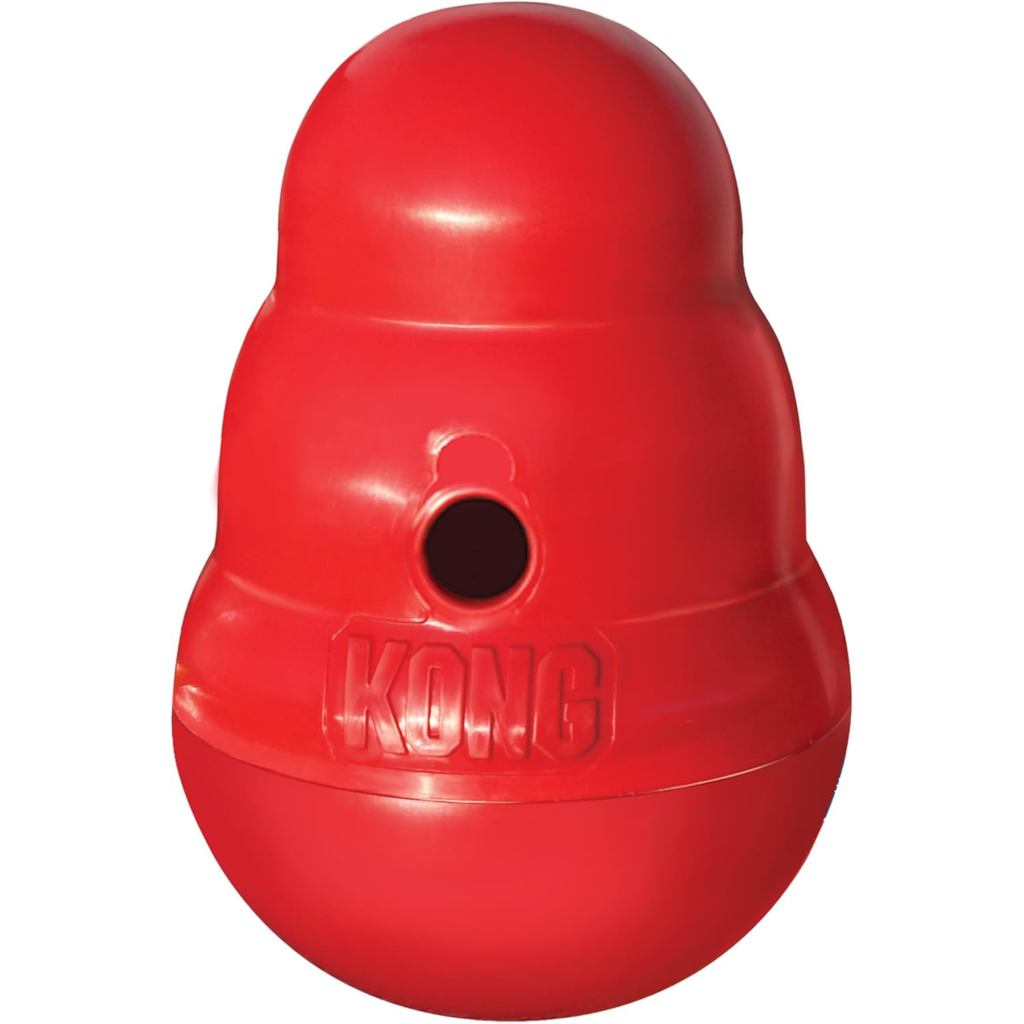 KONG Wobbler - Interactive Dog Toy for Treat Dispensing - Dog Slow Feeder for Healthy Eating - for M