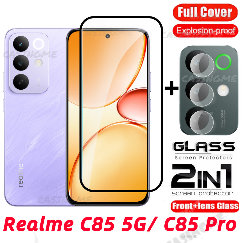 Realme C85 5G C85Pro 2025 ป้องกันหน้าจอโปร่งใสคลุมทั้งหมดฟิล์มสําหรับ Realme C85 RealmeC85 C85x C 85