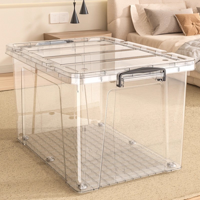 Living Pace กล่องเก็บของ กล่องเก็บของพลาสติก ความจุใหญ่ มีล้อ เคลื่อนย้ายสะดวก หลายขนาด