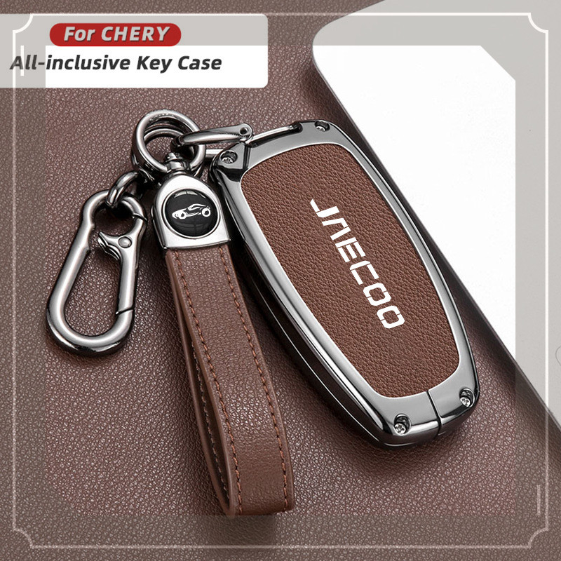 ปลอกกุญแจ Chery JAECOO J8 JAECOO JAECOO J7 EXEED หัวเข็มขัดเปลือกโลหะ