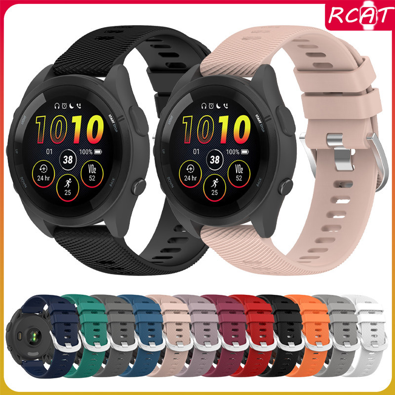 สายยางกีฬา 20 มม. เท่านั้น for Garmin Forerunner 165 55 158 570 42mm/vivoactive 5/Active /Bounce/VivoMove/Venu/approach