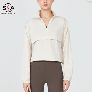 【Sportsangel】เสื้อแจ็กเก็ต มีซิป ปรับได้ ป้องกันรังสียูวี สํ…