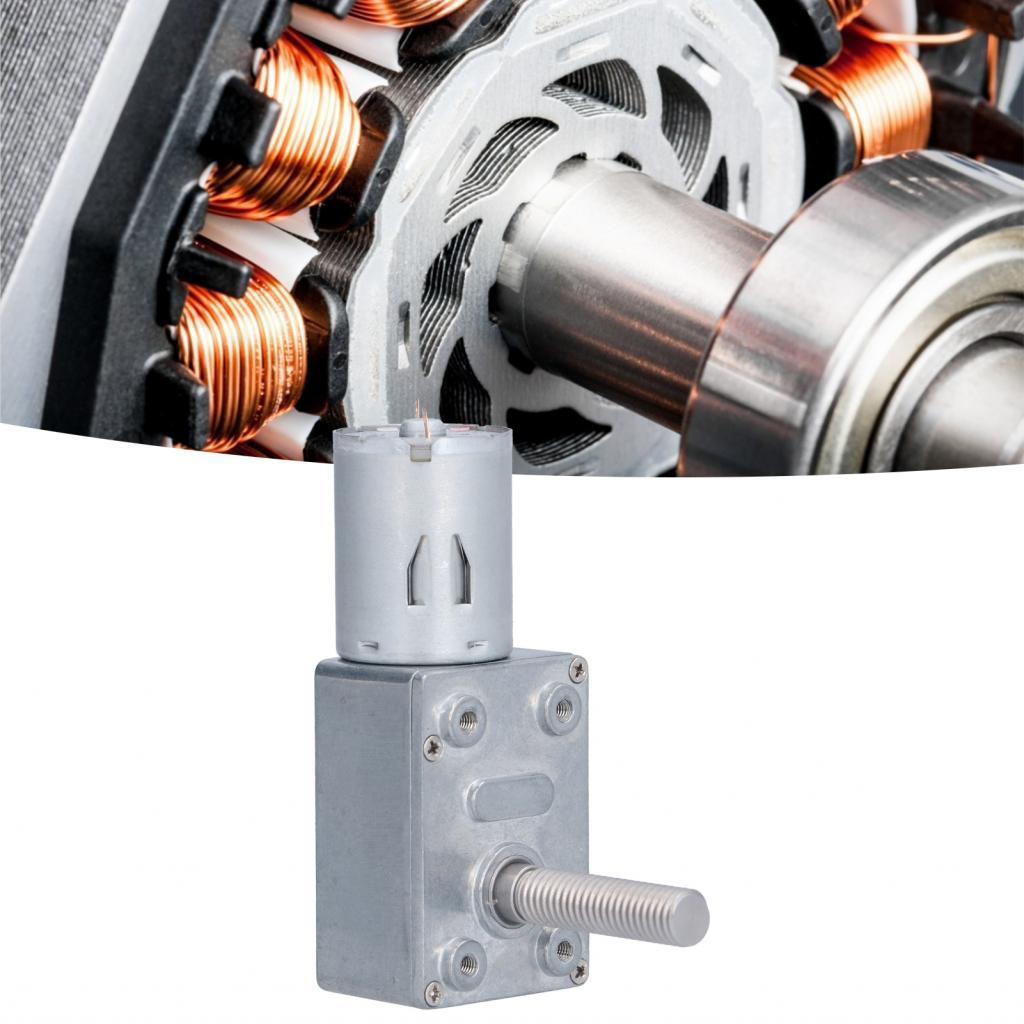 Encoder Geared Motor Worm Gear ล็อคตัวเองสำหรับอุปกรณ์ขับเคลื่อน DIY