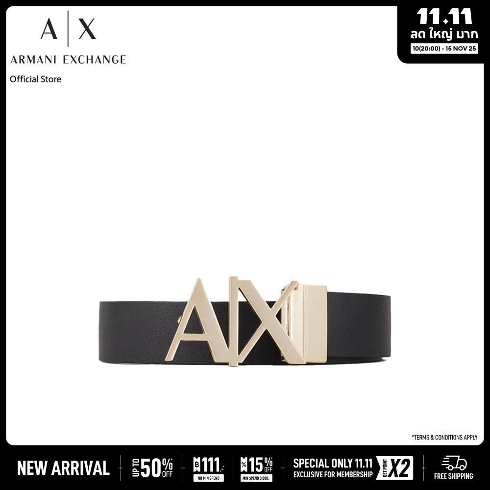 Armani Exchange เข็มขัดผู้ชาย รุ่น 951017-CC505-71820 สี Black