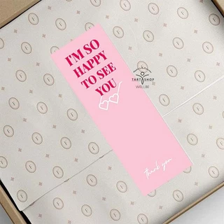 พร้อมส่ง! จากไทยสติ๊กเกอร์ Thank You สีชมพู ,สติ๊กเกอร์ขอบคุณ ขนาด 3x9cm. จำนวน 100 ดวง Sticker Hi Beauty