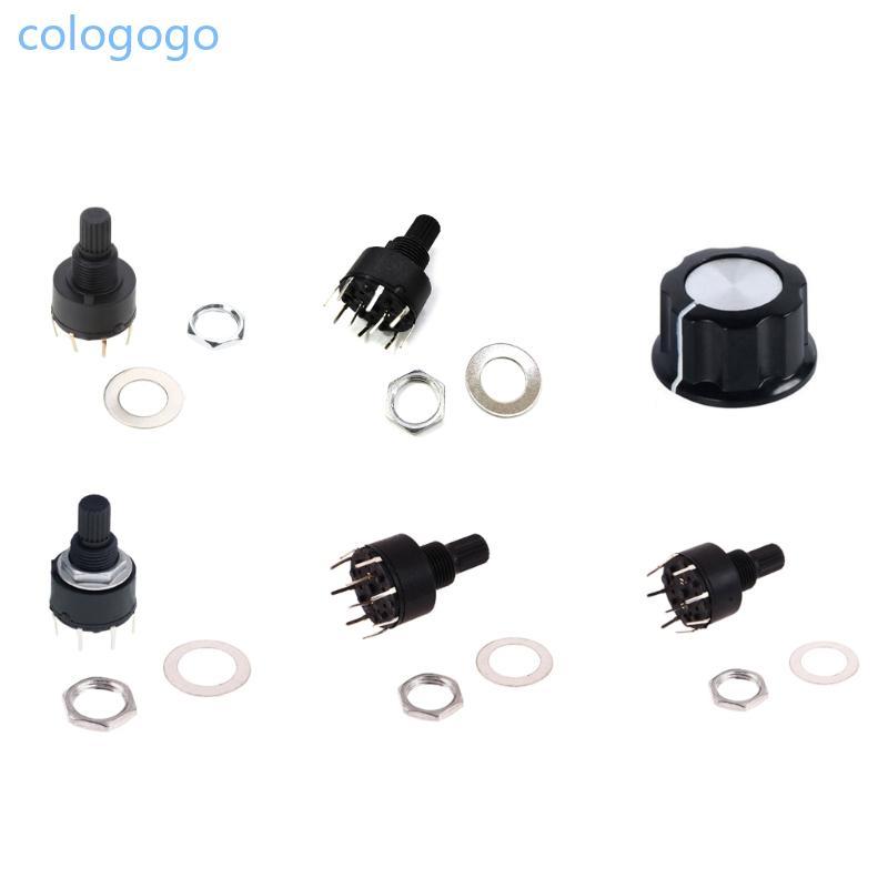 COLO RS16 Band Switches พลาสติก 16MM Rotary Band Switches 15MM Axes Band Switches 1 ขั้ว 5 6 8 ตําแห