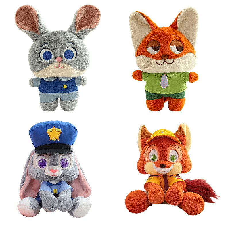 Crazy Zoo Plush Toy Fox Judy Rabbit Nick Doll Doll Girl Gift Childrens Day