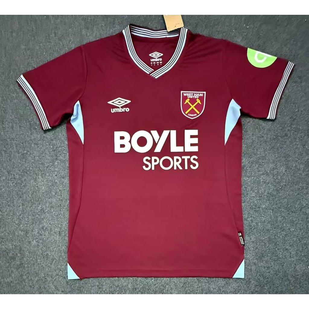 เสื้อทีมเวสต์แฮมยูไนเต็ดบ้าน แบบแขนสั้น สไตล์AAA ไซส์Sถึง4XL