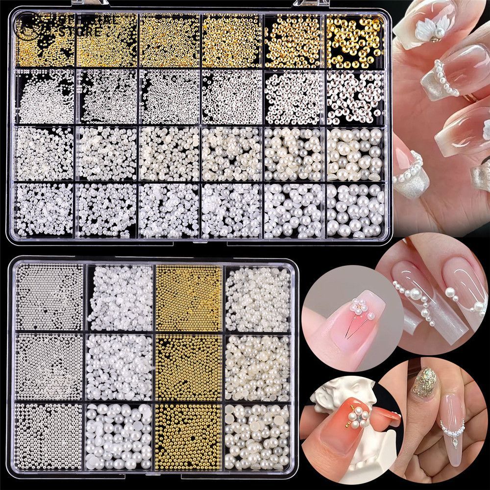 ทอง และ เงิน หมุดย้ำ 12 ตาราง/24 ตาราง ไขว้ Star ดาว Nest Nail Dot ครึ่งวงกลมขนาดเล็กโบว์โลหะเครื่องประดับเล็บ Patch Nail Art อุปกรณ์เสริม