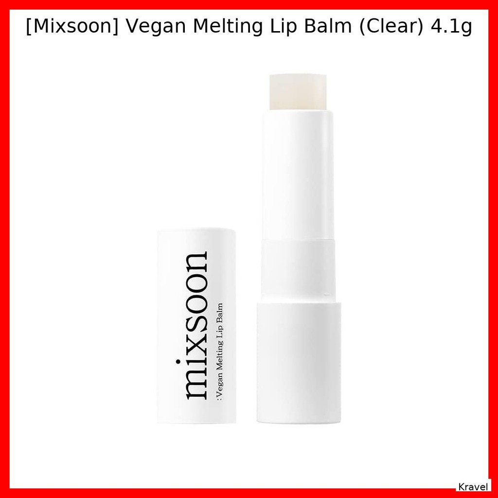 [Mixsoon] Vegan Melting Lip Balm (Clear) 4.1g / Hydrating, Vegan by Kravel