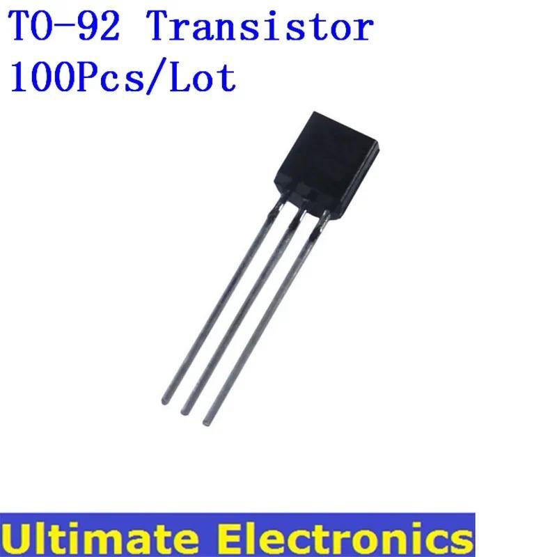 100Pcs TO-92 Transistor 2N2222 2N2907 2N3904 2N3906 2N5401 2N7000 A1015 2SC1815 BC317 BC327 BC517 BC