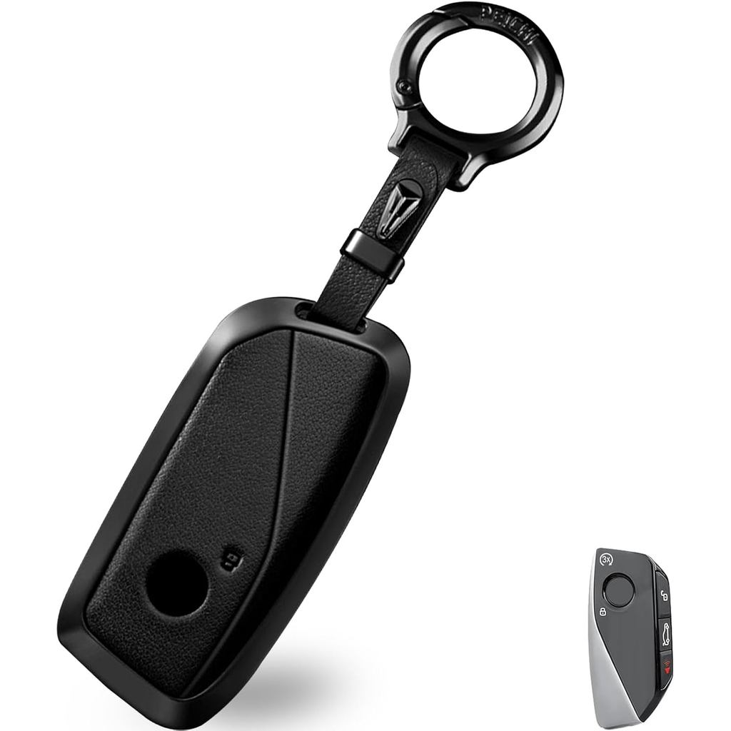 OLLEN กุญแจโลหะ Fob ฝาครอบ, Fit สําหรับ BMW 2023 2024 2025 2026 ใหม่ 5/7 Series 740i 760i X1 X2 X3 X