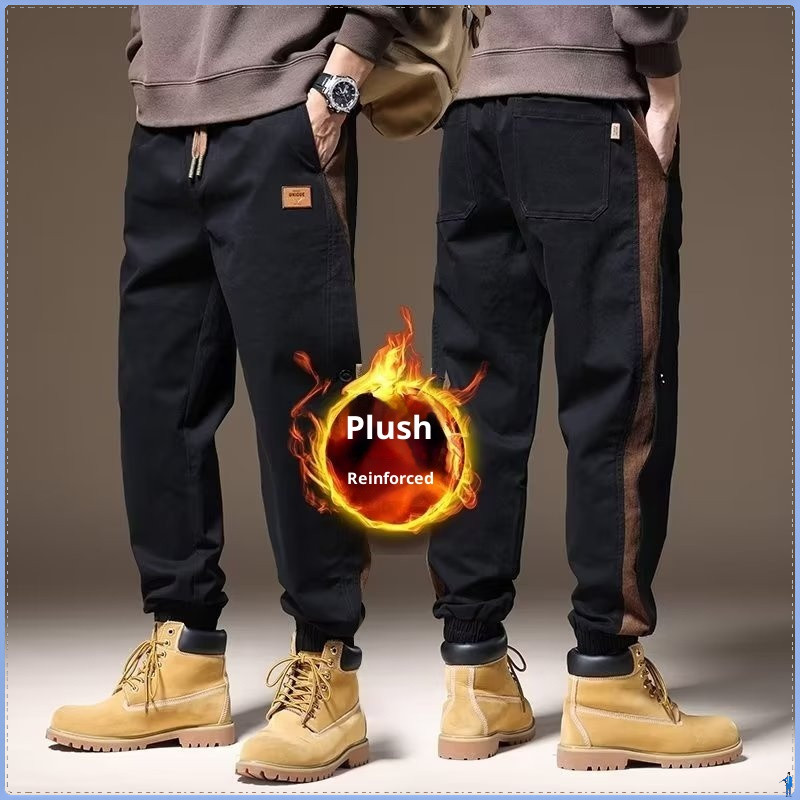 กางเกงคอยล์ผู้ชาย สไตล์ลำลอง ทรงหลวม