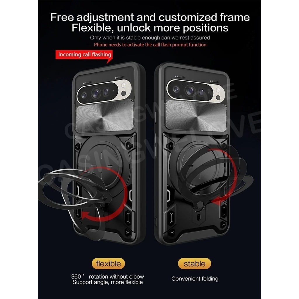 เคสโทรศัพท์สําหรับInfinix HOT 60i 5G Hot 60i 60 Pro + 4G 5G 2025 Armorแหวนขาตั้งสไลด์หน้าต่างเคสโทรศัพท์ป้องกันกันกระแทกปกหลัง - รูปที่ 3