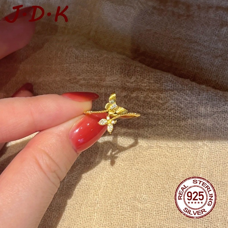 JDK 18K Gold Butterfly Ring แฟชั่นผู้หญิง
