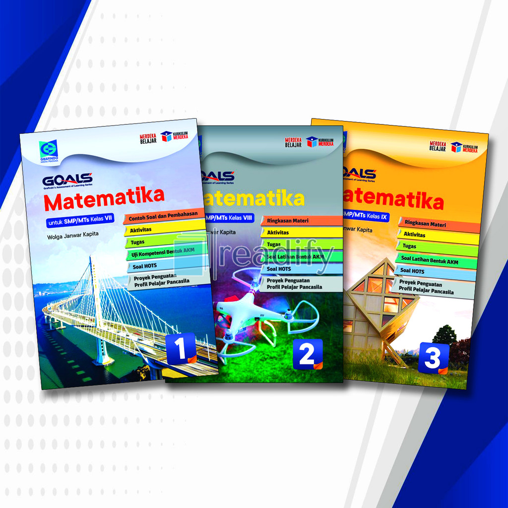GOALS คณิตศาสตร์ Class 7 8 9 SMP/MTs Gratindo หลักสูตรอิสระล่าสุด