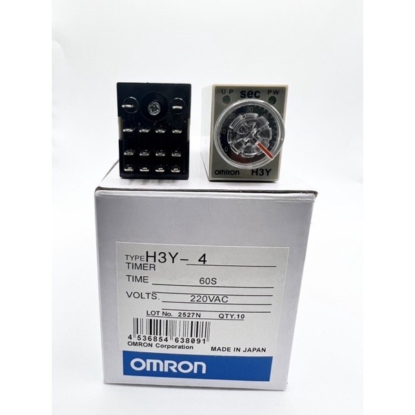 Timer H3Y2 H3Y4 h3y-4 h3y-2  (รวมซ็อกเก็ต ขา) 12vdc 24vdc 220vac 5s 10s 30s 5m 10m 30m 60m  ส่งทุกวั