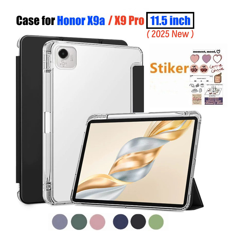 เคส Honor Pad X9a กรณี 11.5 นิ้ว 2025 สําหรับ HONOR Pad X9a / X9 Pro 11.5" พร้อมที่ใส่ดินสอแม่เหล็กโ