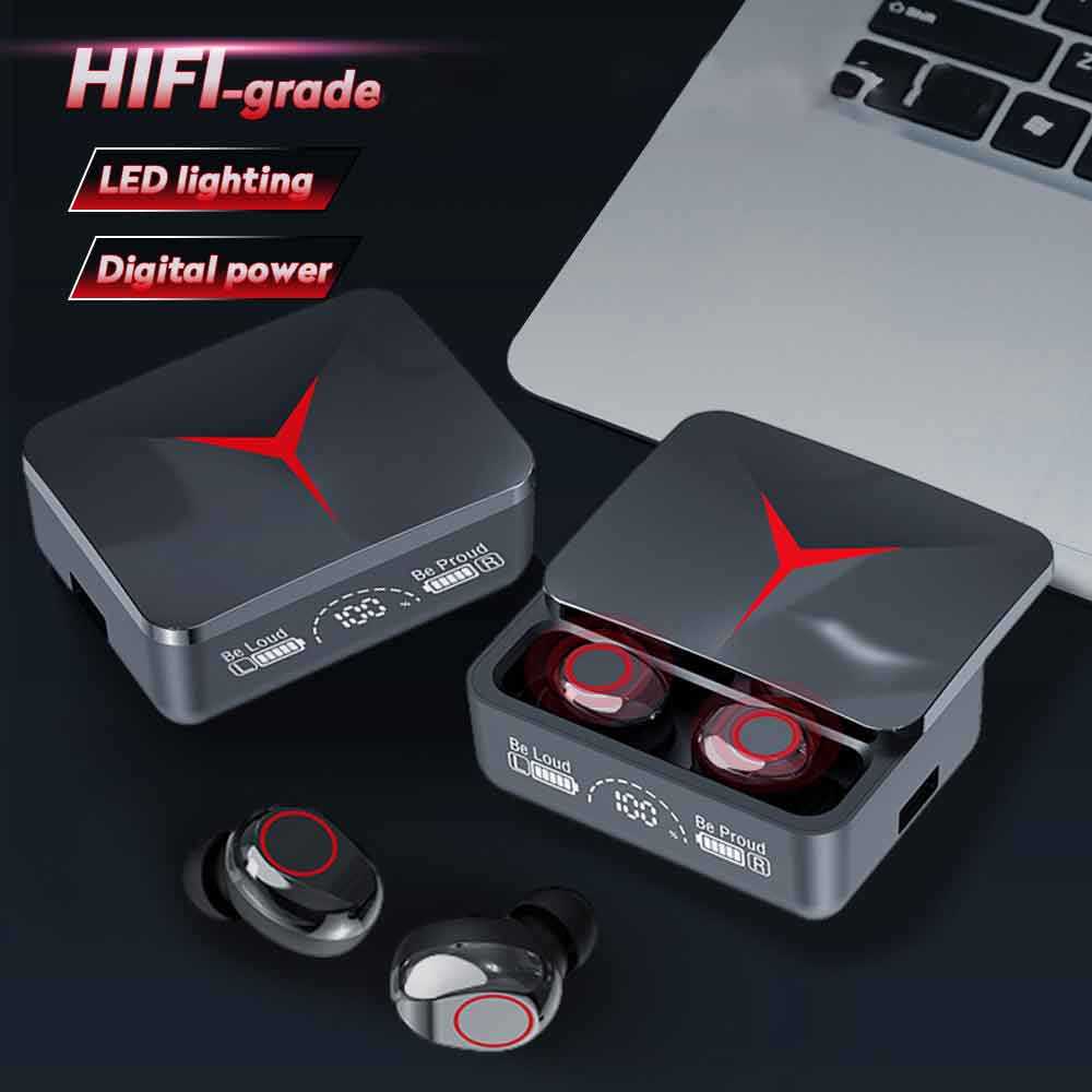 Preferion M90 Pro TWS หูฟังไร้สายบลูทูธ 5.3 Touch Control 9D สเตอริโอ HIFI Noise Cancelling Latency 