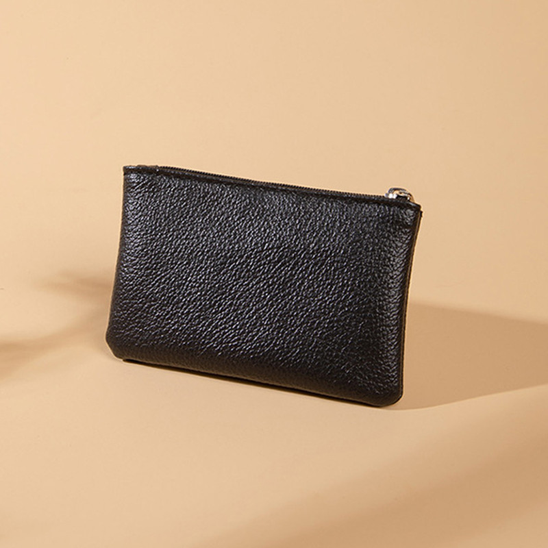 กระเป๋าใส่เหรียญสีทึบ ดีไซน์คลาสสิกย้อนยุค มีซิปลายปู่ - รูปที่ 6