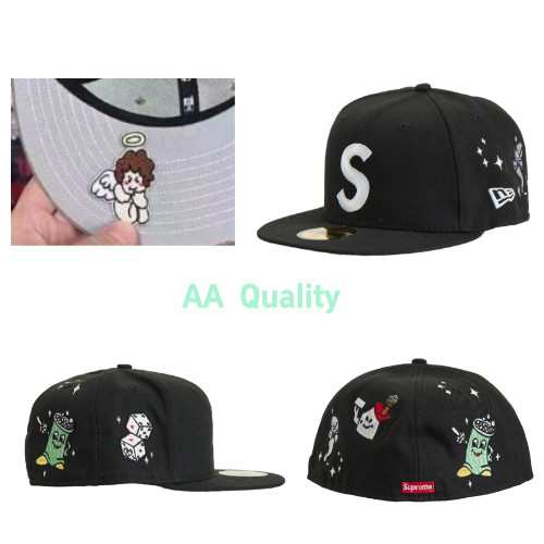 Su/pr/eme - Black New/Era Character Emblem Cap