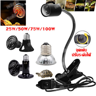 ขั้วหลอดไฟเซรามิกE27 หลอดไฟเซรามิค ให้ความร้อน UVA/UVB ใช้กก…