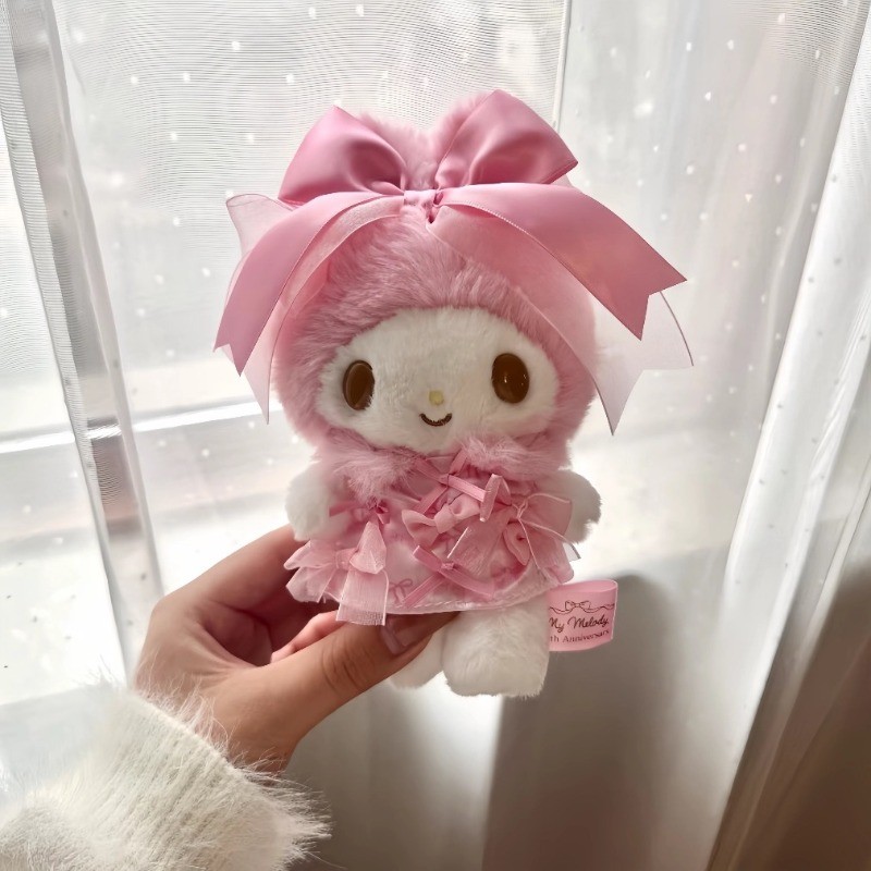 Sanrio 50Th Anniversary Bowknot My Melody Plushie ของเล่นน่ารัก Melody พวงกุญแจตุ๊กตากระเป๋าจี้เด็กของขวัญ ราคา ถูกที่สุด ดีลบีเคเค แกลเลอรีภาพที่ 5
