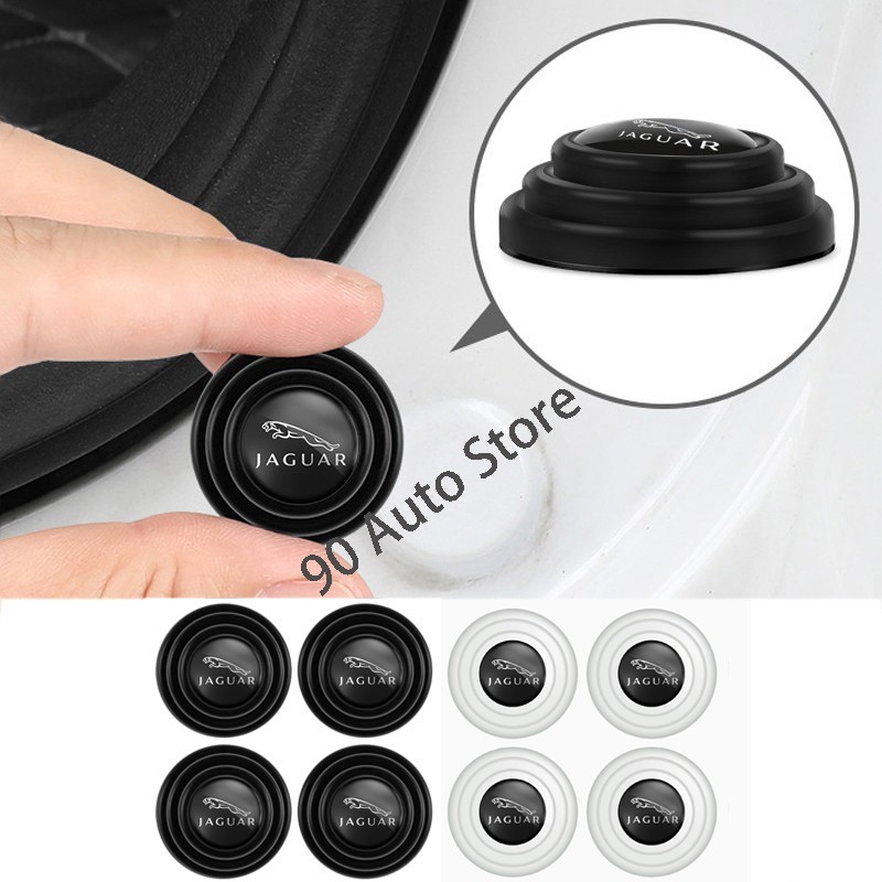4pcs ดัดแปลงโช้คอัพประตูรถ Auto Hood Trunk หนาเงียบปะเก็นยางกันกระแทกสติกเกอร์เบาะสําหรับ Jaguar XF2