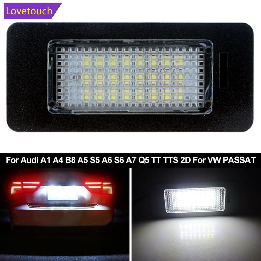 LOVETOUCH 1PC รถ Canbus LED จํานวนใบอนุญาตประกอบไฟสีขาวสําหรับ Audi A1 A4 B8 A5 S5 A6 S6 A7 Q5 TT TT