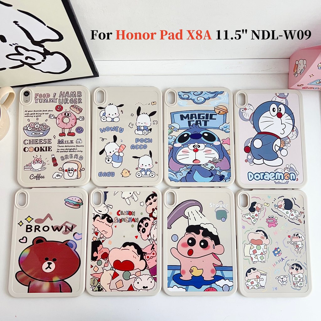 สําหรับ Honor Pad X8a 2024 NDL-W09 11.0 นิ้วน่ารักการ์ตูนคุณภาพสูงกันกระแทก TPU แท็บเล็ตกรณี