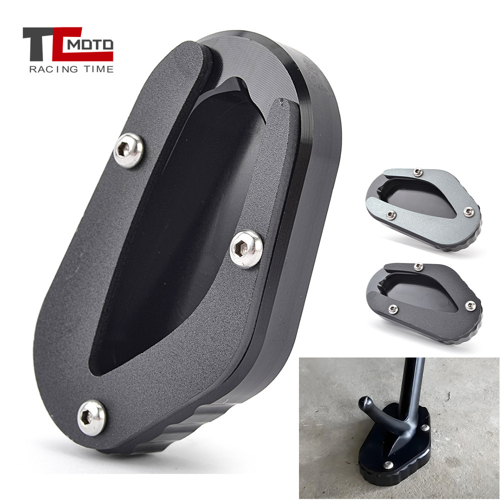 ขาตั้งด้านข้างขยายแผ่น Kickstand Extension สําหรับ Triumph Bonneville Bobber T100 900 / Bonneville T120 1200 Street Scrambler 900