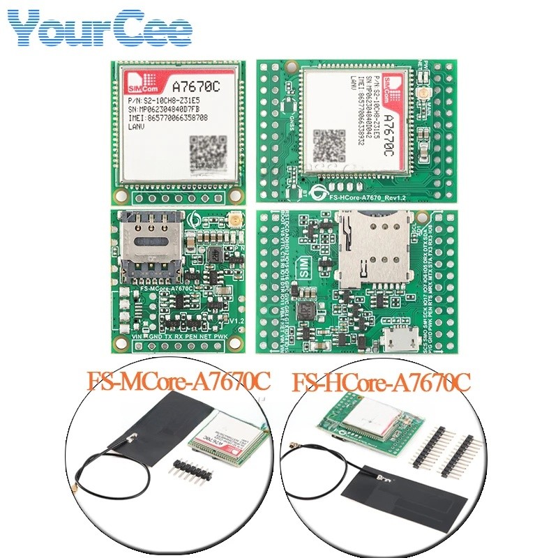 A7670C 4G CAT.1 Core Development Board Module Full Netcom GSM LTE+GSM STM32 Soustines FS-MCore-A7670