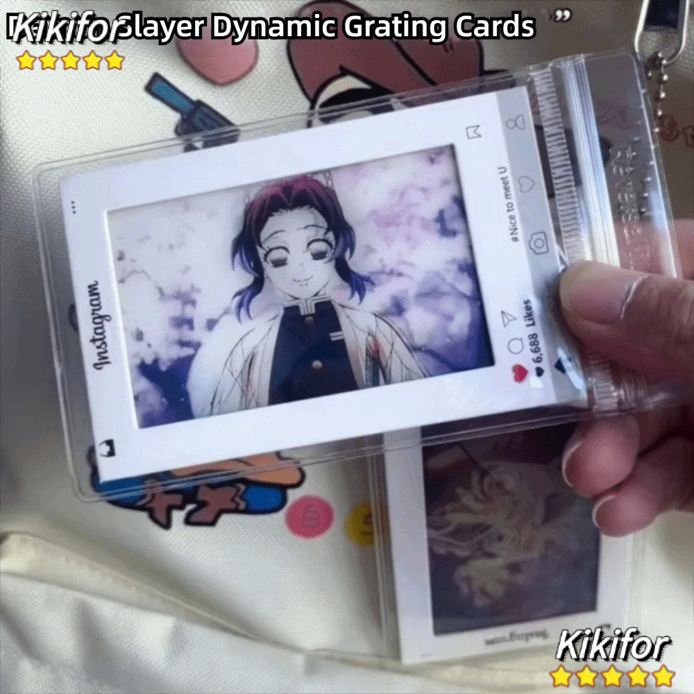 KIKIFOR ตะแกรงบุ๊คมาร์ค, Rengoku Kyoujurou Tomioka Giyuu Creative Demon Slayer การ์ด, Kochou Shinobu