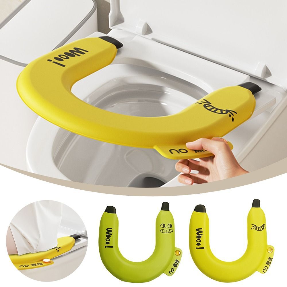 คอสซี่ เบาะรองนั่งชักโครกอโรมาเทอราพี, อีวา การ์ตูนกล้วยห้องน้ําเสื่อ,สากลกันน้ําหนา ยู-รูปร่าง ฝารองนั่งชักโครกอุปกรณ์ห้องน้ํา - รูปที่ 6