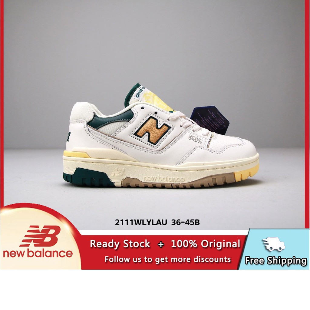 NEW BALANCE ใหม่ balance nb550 WT1 nb550 รองเท้าวิ่งผู้ชายรองเท้าผ้าใบ Unisex พื้นผิวฤดูใบไม้ผลิ