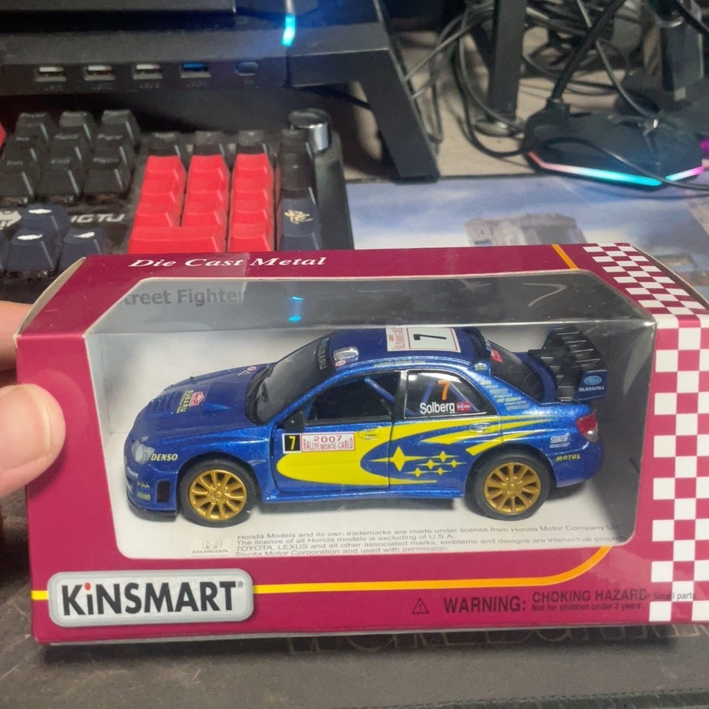 Kinsmart 1: 36 Subaru Impreza WRC 2007 Racing Model ใหม่เอี่ยมยังไม่ได้เปิด