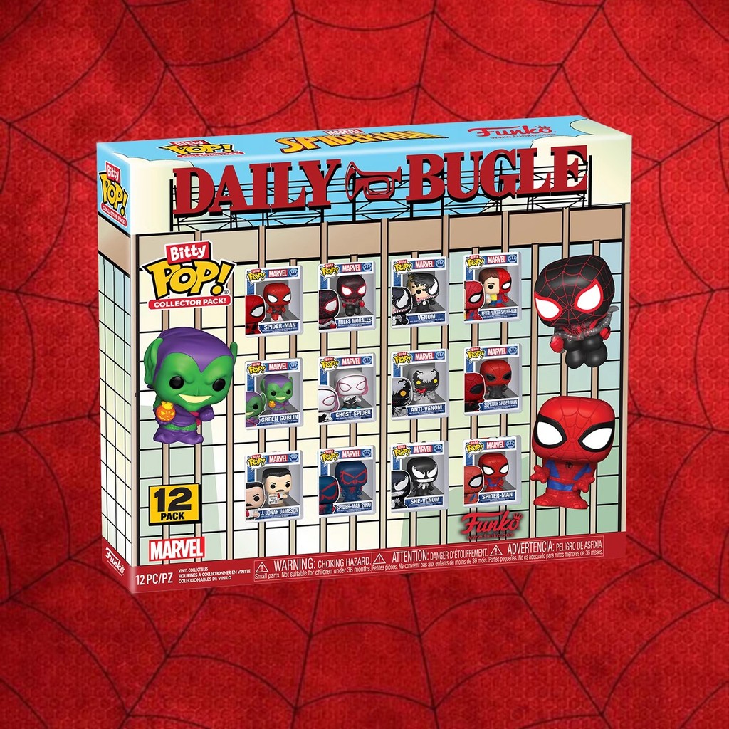 FunkoPOP Marvel Spider-Man Peter Parker Miles Green Goblin Venom หุ่นโมเดล