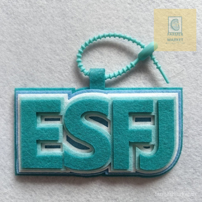 MBTI จี้บุคลิกภาพพวงกุญแจไม่ทอของขวัญวันเกิด