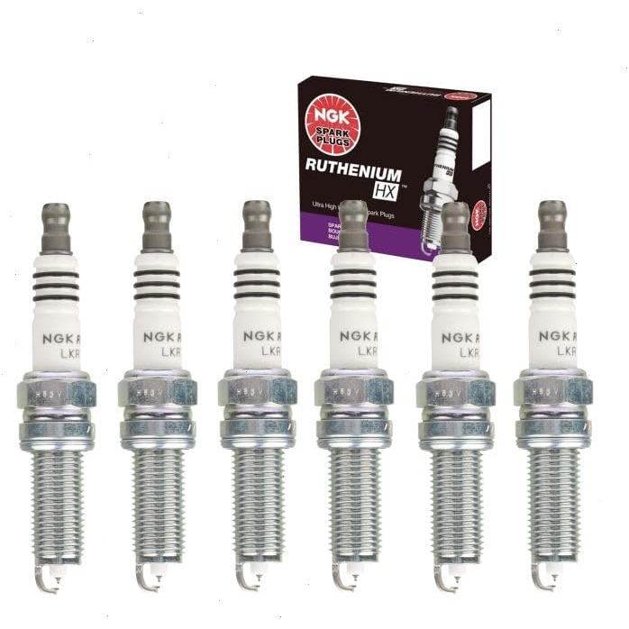 หัวเทียน NGK Ruthineium HX 6 ชิ้นเข้ากันได้กับ Mercedes-Benz E280 3.0L V6 2007