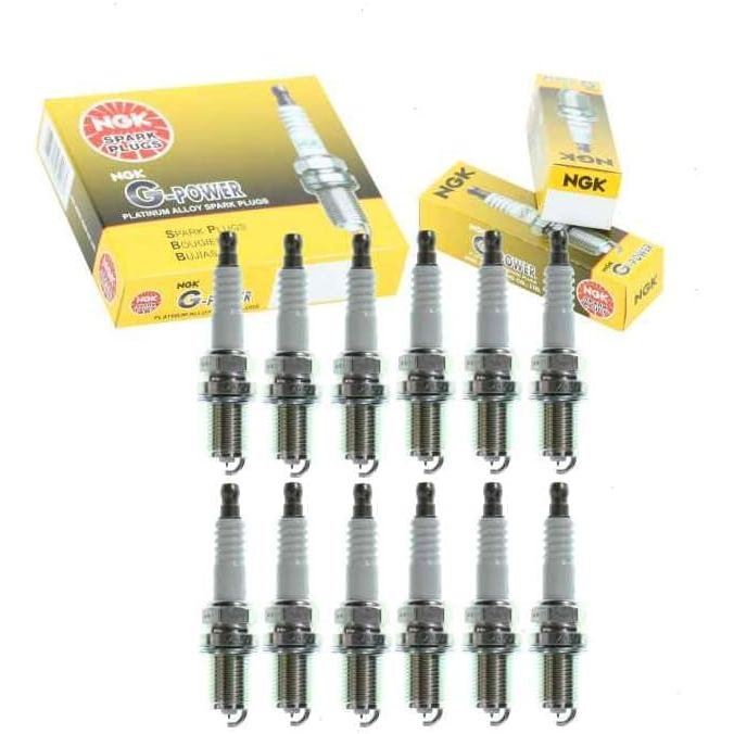 หัวเทียน NGK G-Power 12 ชิ้นเข้ากันได้กับ Mercedes-Benz E320 3.2L V6 1998-2005