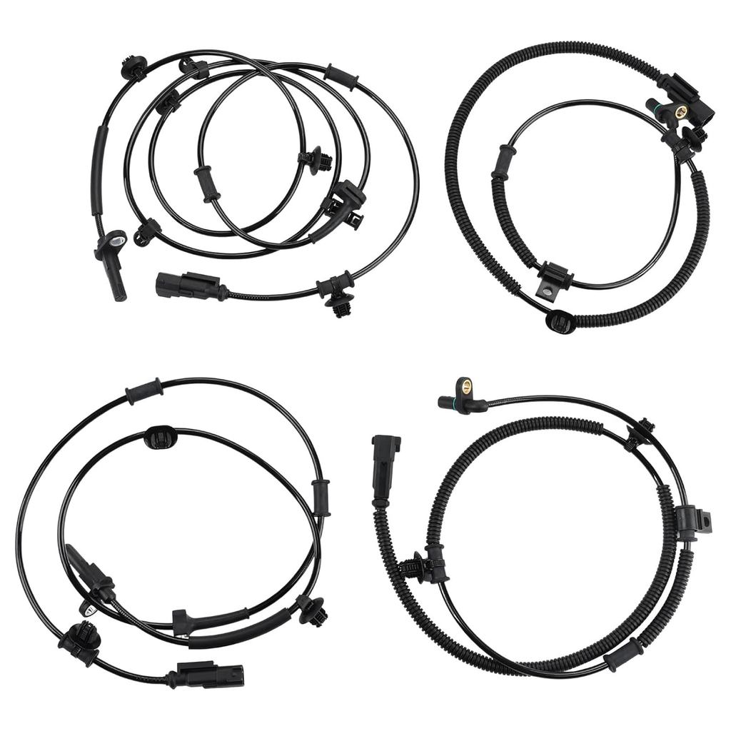 4 ชิ้นเซ็นเซอร์ความเร็วล้อ ABS เข้ากันได้กับ Ford F150 2.7L 3.5L V6 & 5.0L V8 2015 2016 2017 2018 20