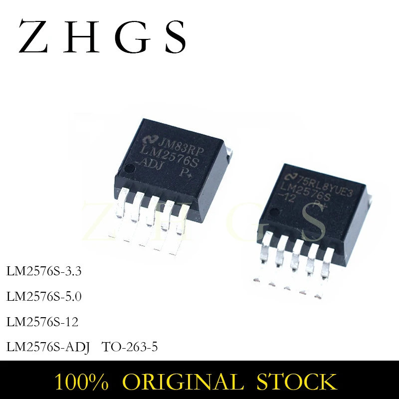 5PCS LM2576S-3.3 LM2576S-5.0 LM2576S-12 LM2576S-ADJ TO-263-5 LM2576S 3.3 5.0 12 ADJ TO263 Field Effe