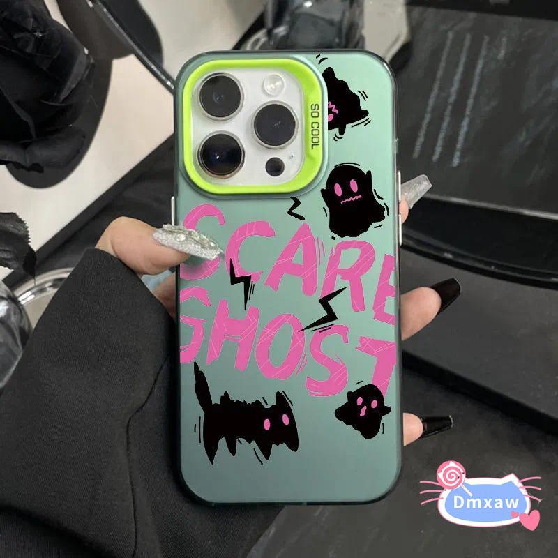 น่ากลัว Ghost สีทึบเคสโทรศัพท์สําหรับ Realme Narzo N65 N61 N63 N55 N53 70 60 Pro 70X 60X 50 50A Prim