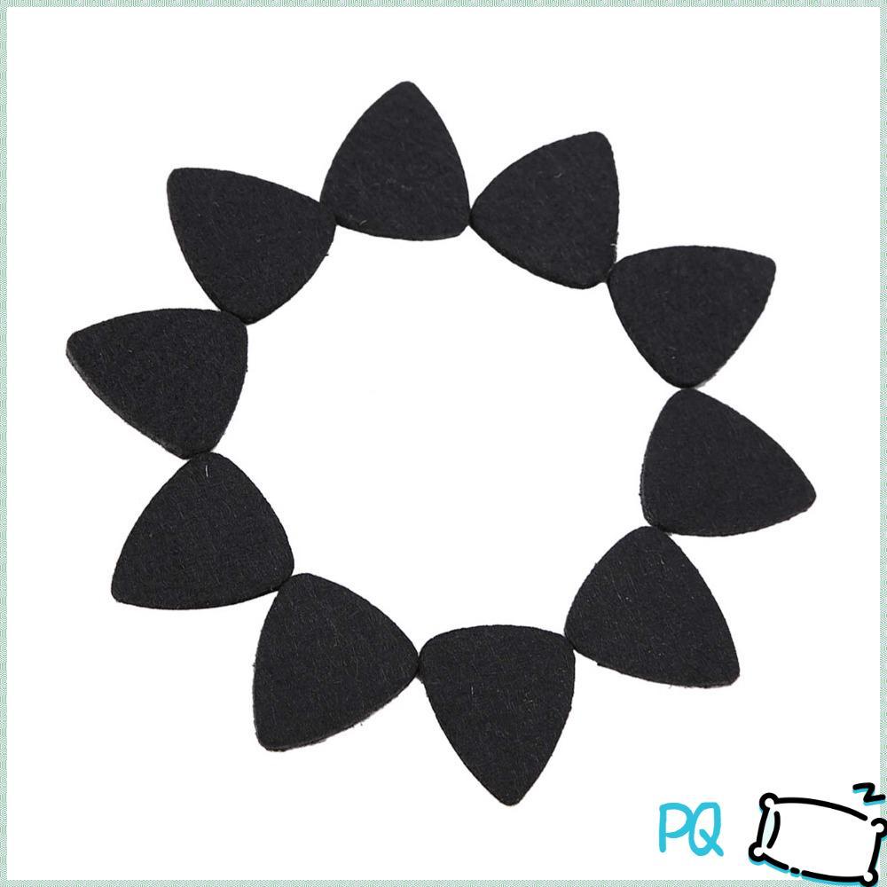 ปิ๊กกีตาร์สักหลาด PQ 10 ชิ้น​,วัสดุสักหลาดผ้าขนสัตว์​ ​ความหนา 3.5 มม ​ผ้าขนสัตว์ Felt Plectrums​, นุ่ม ​สีดํา/เทา ​ปิ๊กอูคูเลเล่ ​สําหรับกีตาร์อะคูสติก/ไฟฟ้า/เบส/อูคูเลเล่​