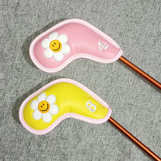Universal GOLF Iron Cover สไตล์เรียบง่าย PU Material ป้องกันกระแทก สำหรับเหล็กกอล์ฟ