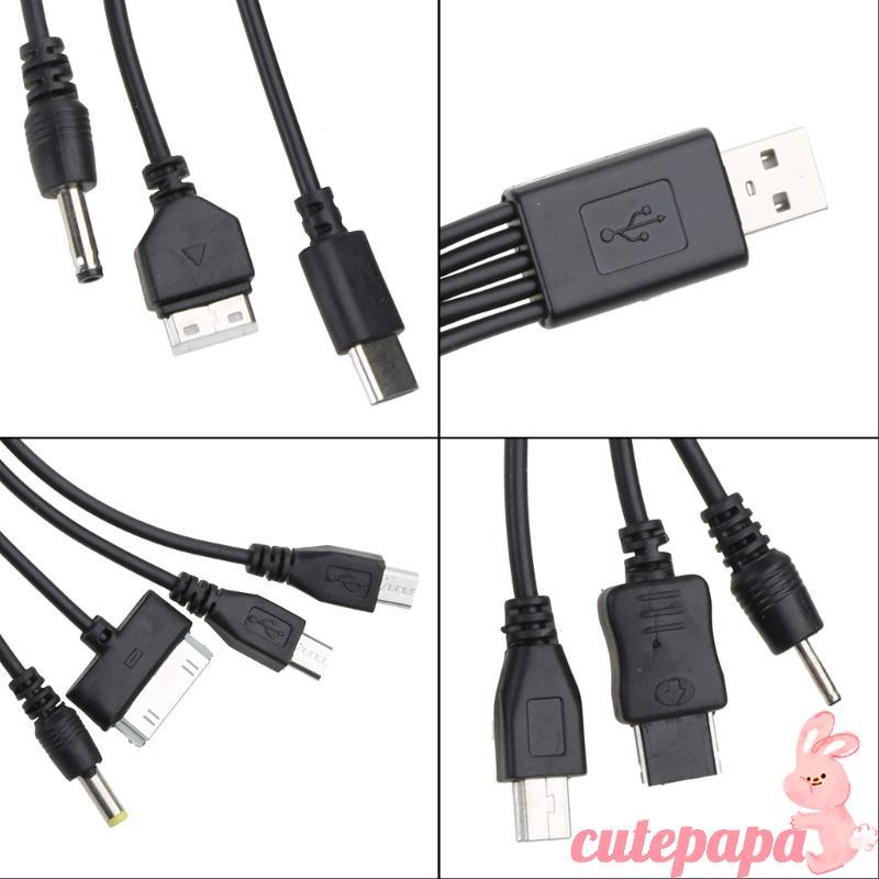 Universal USB To Multi Plug Cellpahone Charger Cable 10 in 1 USB Cable 20CM